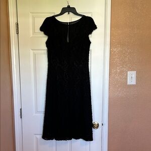 dressbarn Black Midi Lace Dress